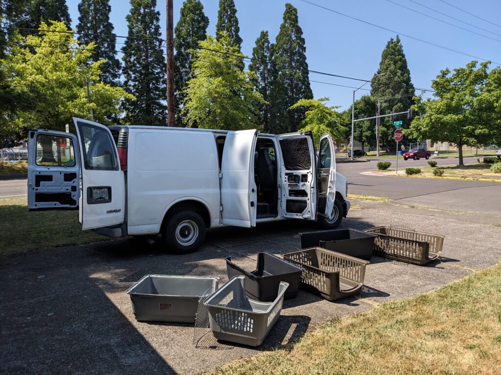 Cleaning day at Mouse Mountain LLC